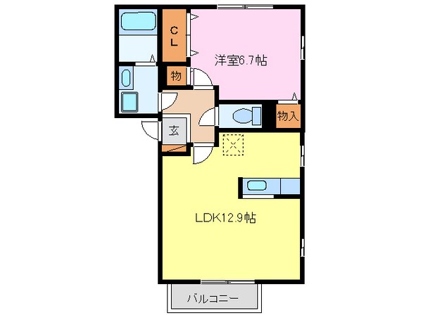 大里駅 徒歩13分 2階の物件間取画像